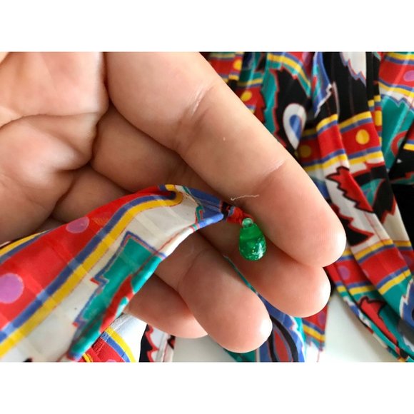 Vintage Scarf with beads and Bohemian design boho fashions scarf wrap MOD. - Picture 6 of 6